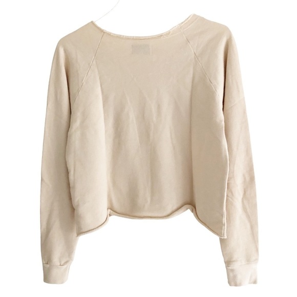 MATE The Label Spritz Graphic Terry Raglan Donny Pullover Sweatshirt Bone Small - Picture 5 of 8